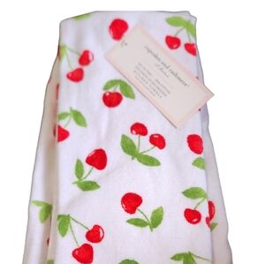 Cupcakes and Cashmere kitchen towels Cherry S/2  Pack Made in India Cherries